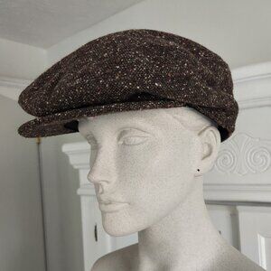 Dockers Men's Tweed Newsboy/Flat Cap/Snap Driver/Golf Hat